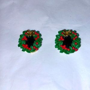 Vintage Wreath Clay Button Covers